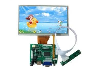7&quot; LCD οθόνη 800x480 υγρό κρύσταλλο RGB φως πίσω 250 Nits Controller Board